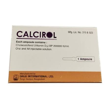 Calcirol Injectable Solution (Oral & IM) 200000 IU/ml
